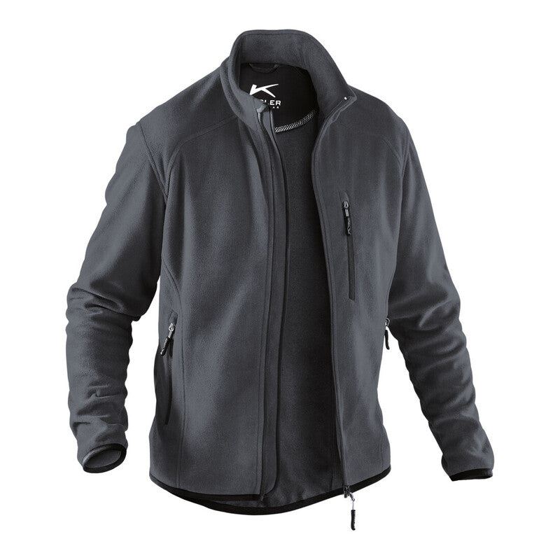 Kübler Fleecejacke anthrazit L Unisex Arbeitskleidung atmungsaktiv Stretch Pulli - 4053813460697