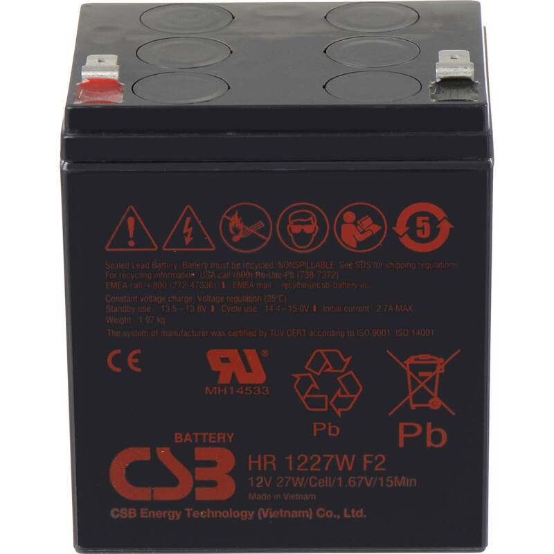 CSB Bleiakku HR1227WF2 hochstromfest Akku Batterie 12V 7Ah für verschiedene - 2050006484012