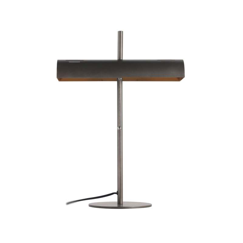 Lucande Bankerlampe Nysira modern metallic Tischlampe Leselampe Tischleuchte - 4251911785937