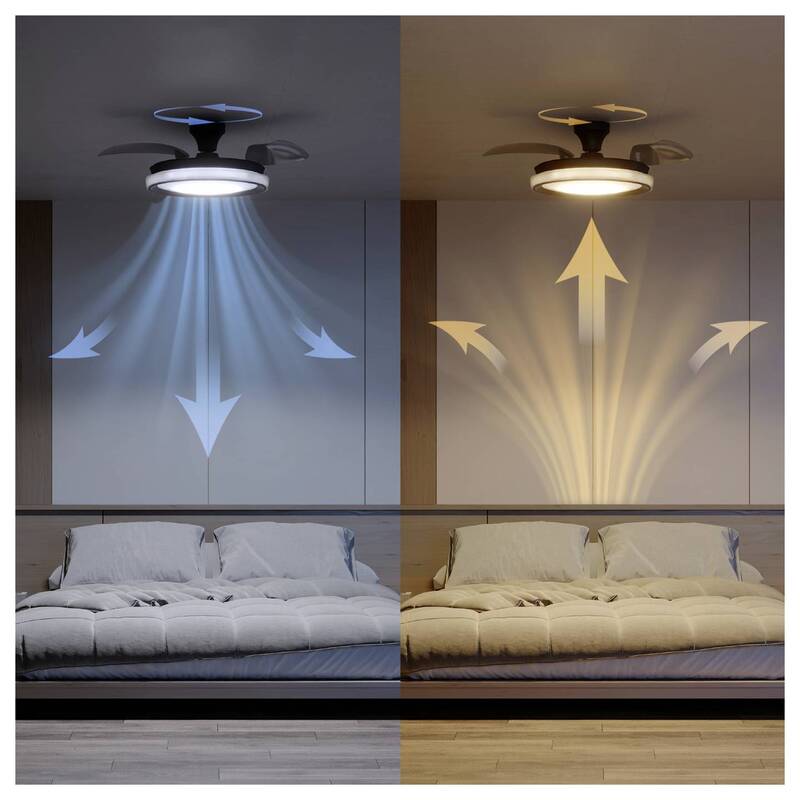 Philips LED Deckenventilator 28W Fernbedienung Dimmbar schwarz 170m³/h 3 Flügel - 8721103096043