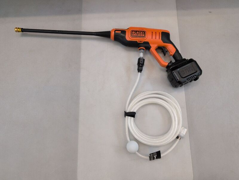 Black & Decker Akku-Hochdruckreiniger 24 bar Kaltwasser 6m mobil Lithium-Ion - 5035048737460