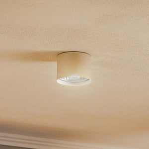 B-Ware Deckenstrahler Chloe starr beige 1x15W LED dimmbar GU10 Made in Europe