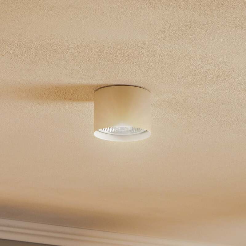 Deckenstrahler Chloe starr beige 1x15W LED dimmbar GU10 Made in Europe - 5902553234886