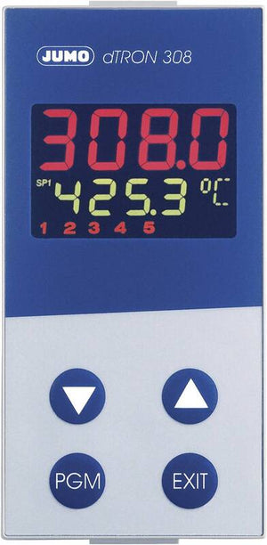 B-Ware Jumo dTRON 308 hoch PID Temperaturregler Pt100 Pt500 Pt1000 KTY11-6 Messgerät