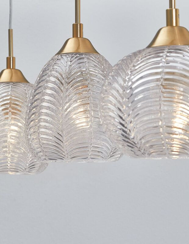 Nova Luce Pendelleuchte Hängeleuchte VARIO Gold E27 LED 3-fach dimmbar Lampe - 5212017427007