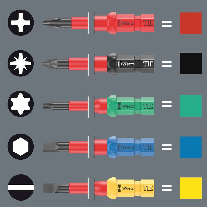 WERA VDE Kraftform Handhalter Set 35tlg mit Wechselklingen und Werkzeugen - 4013288178336