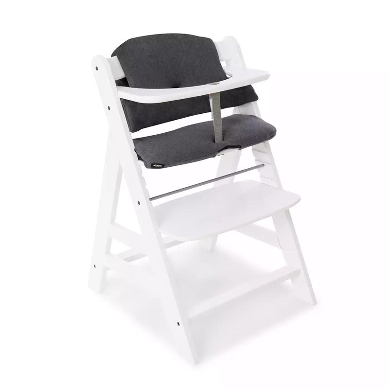 Hauck Sitzverkleinerer Hochstuhlauflage Alpha Select Jersey Charcoal 2-teilig - 4007923667033