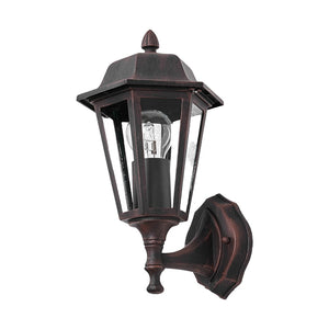 B-Ware Lindby Außenwandleuchte Lamina LED Gartenlampe Wandleuchte dimmbar rost 31,3cm