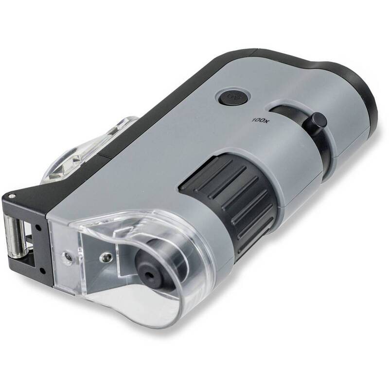 Carson Optical Taschenmikroskop MicroFlip MP-250 250x Vergrößerung schwarz - 0750668013040