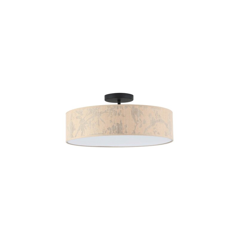 Searchlight Deckenleuchte Isla Ø 55 cm braun beige Bambus dimmbar 3xE27 - 5053423273365
