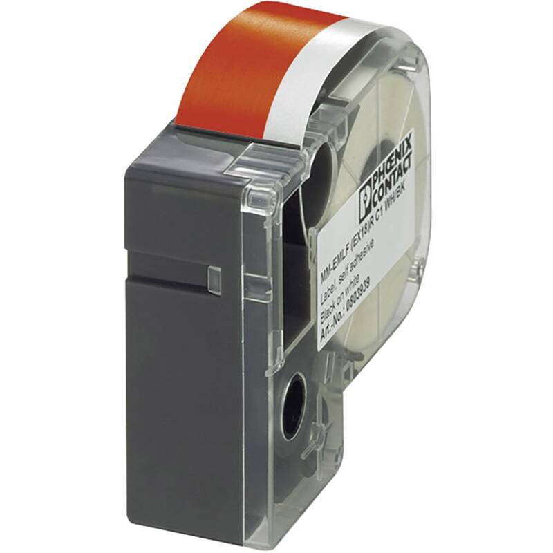 Phoenix Contact Etiketten Band Thermotransferdrucker Vinylpolymer Rot 12mm - 4055626212371