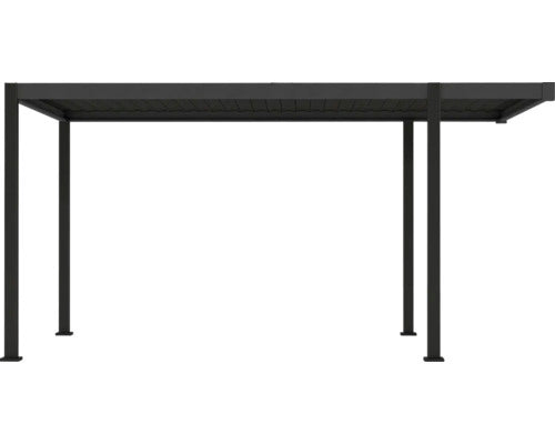 Konsta Einzelcarport Aluminium Flachdach anthrazit 300x500cm mit Stahlpfosten - 4306516776993