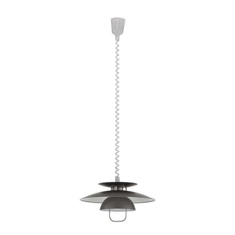 Lindby Hängelampe Hängeleuchte Nadija LED Pendelleuchte dimmbar grau 43cm - 4251096525465