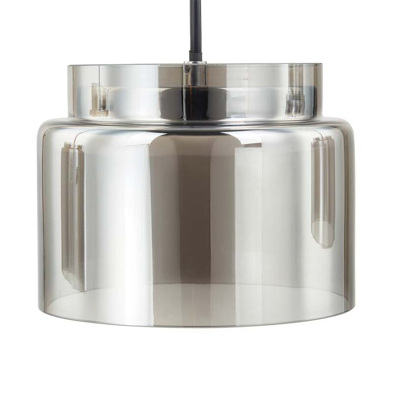Lucande Diano Hängeleuchte rauchgrau LED Deckenlampe Deckenleuchte Lampe 4-flg - 4251911767407