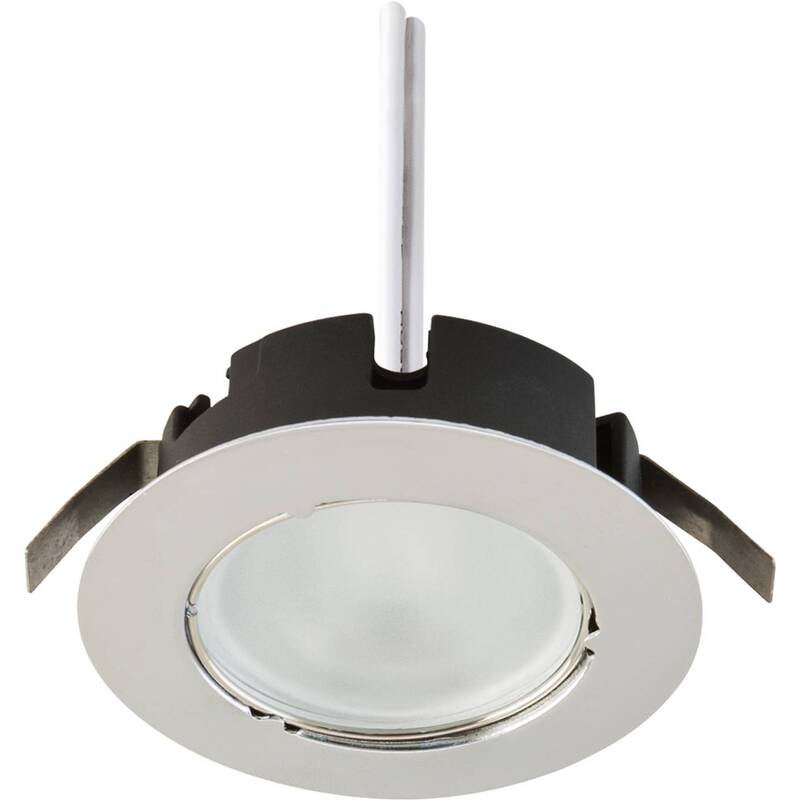 EVN Einbauleuchte Halogen G4 20W dimmbar Chrom Downlight Leuchte Ø70mm IP20 - 4037293800112