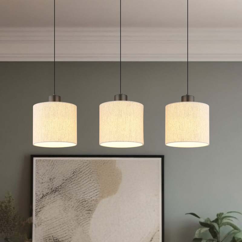 Globo Pendelleuchte Hängelampe LED Thea Wohnzimmer creme schwarz matt345 - 9007371567034