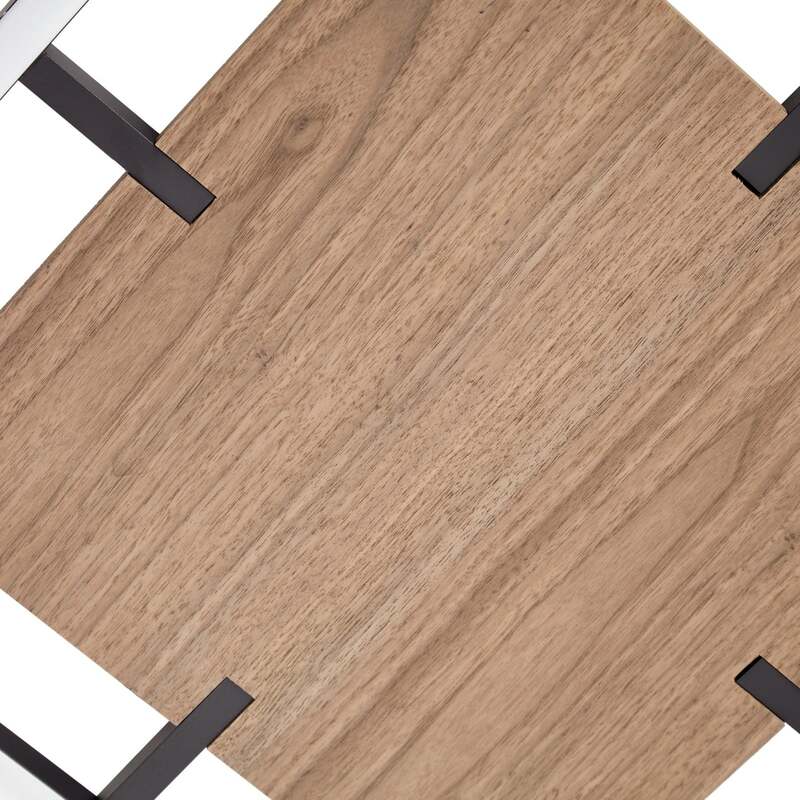 Lucande Deckenleuchte Vectra LED Lampe dimmbar Holz schwarz 50x50cm 3000K - 4255830910982