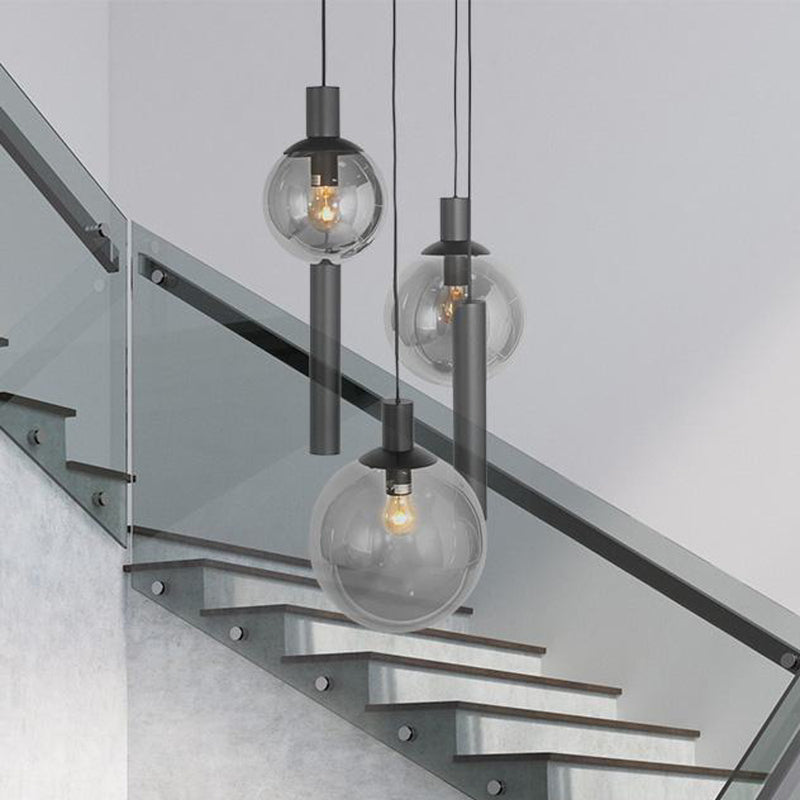 Steinhauer Hängeleuchte Bollique LED Pendelleuchte dimmbar schwarz 5-flammig - 8712746172997