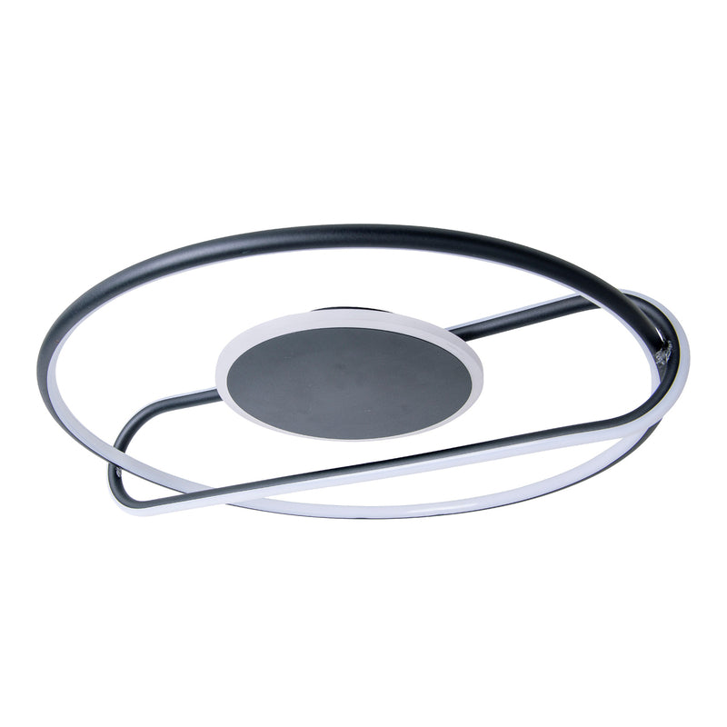 Deckenleuchte Lampe Näve LED Brendan schwarz Aluminium Silikon rund 54 cm - 4003222884225