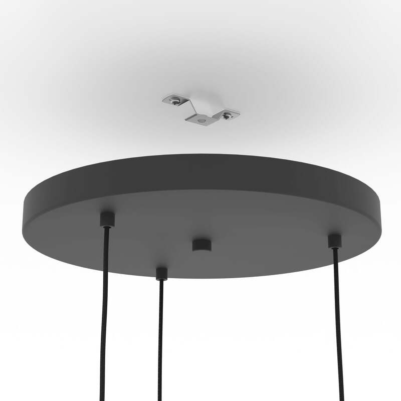 Hängeleuchte Romazzina Ø 46 cm schwarz 3-flg Stahl dimmbar von Eglo - 9008606258567