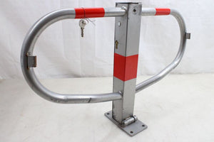 D-Ware Stier Parkbügel umlegbar Zylinderschloss Parkplatzschutz rot 512x775x190mm