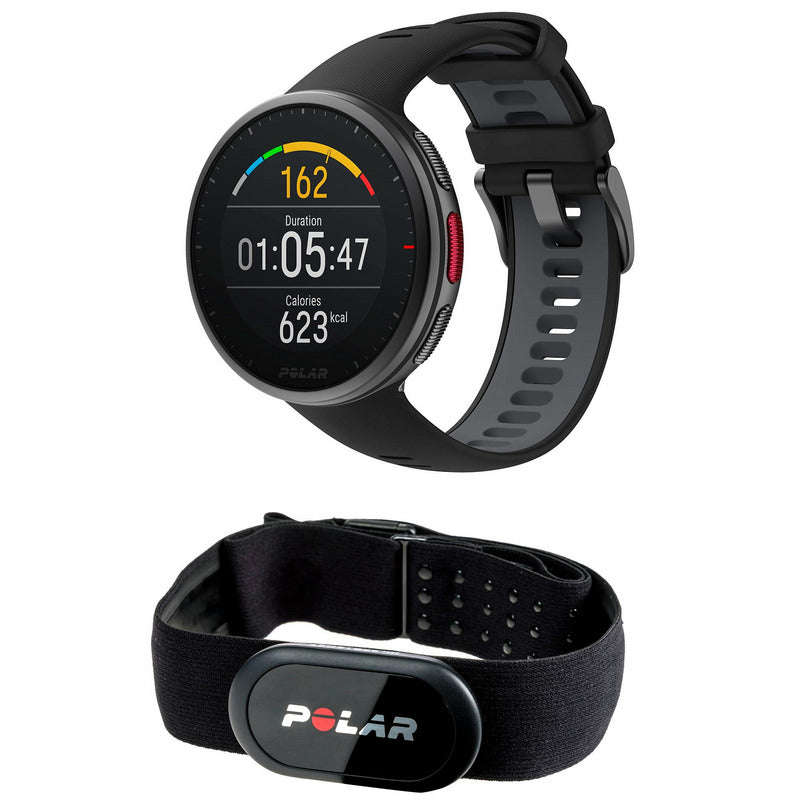 Polar VANTAGE V2 Sportuhr Laufuhr Bundle GPS H10 Brustgurt Schwarz Größe M / L - 0725882054872