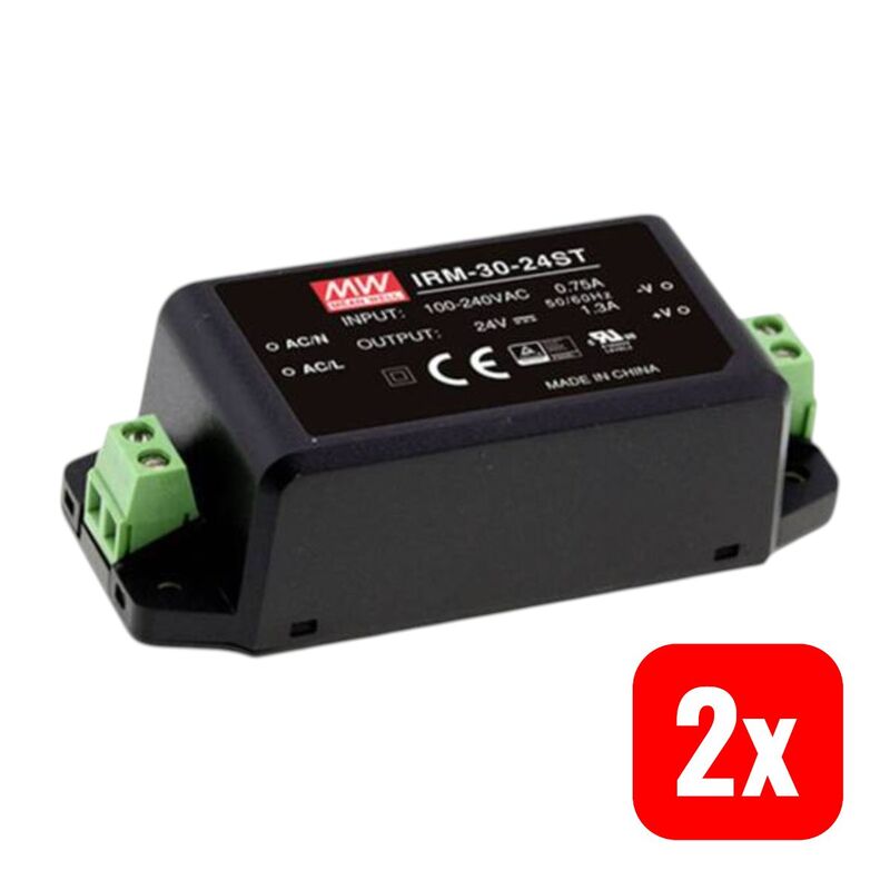 Mean Well AC/DC-Printnetzteil IRM-30-15ST 15V 2A 30W Stromversorgung kompakt - 4711287423968