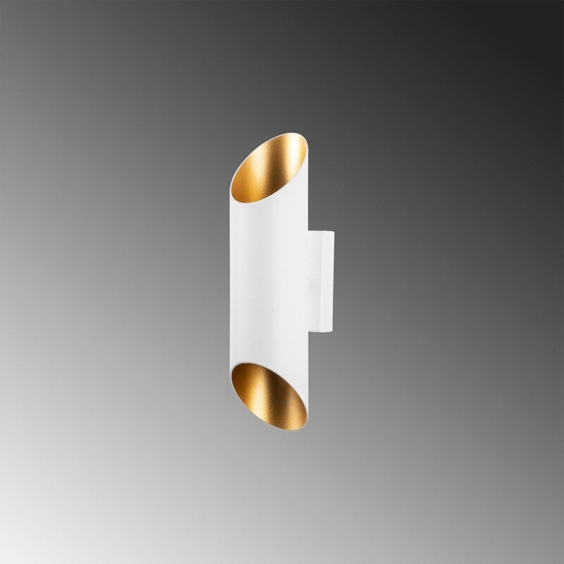 Wandleuchte Wandlampe Cut weiß Metall Leuchte Lampe up down Höhe 30 cm - 8683342590815