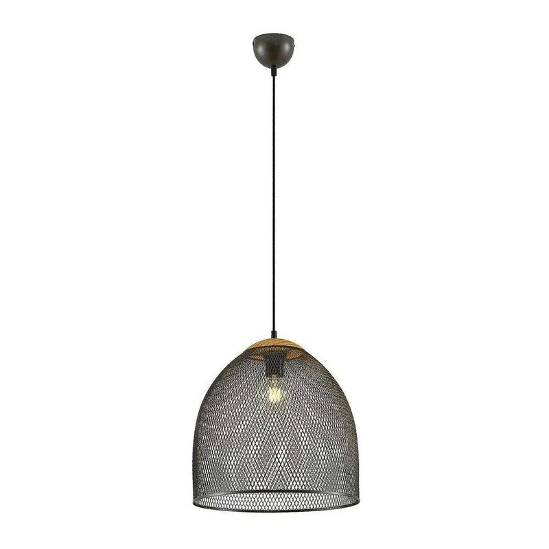 Lindby Monigo Hängelampe Pendelleuchte  Nickel/Wood Deckenlampe Deckenleuchte - 4251911708219