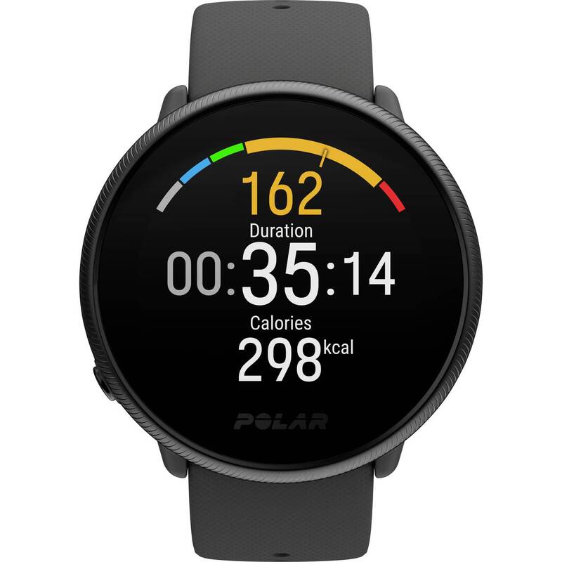 Polar Pulsuhr Fitnessuhr Ignite 2 Pulsmesser Smartwatch schwarz S/L wasserdicht - 0725882058139