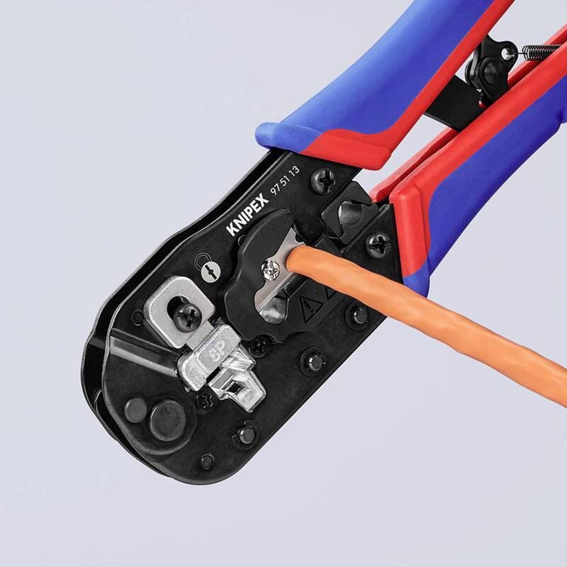 Knipex Crimpzange für RJ45-Westernstecker 97 51 13 Zange Crimpwerkzeug - 4003773087908