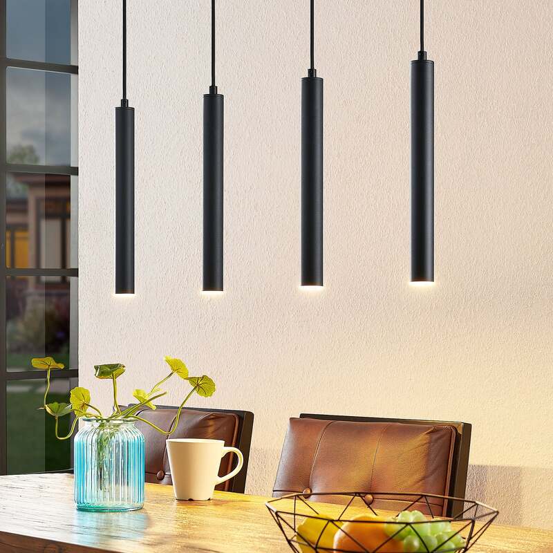 Arcchio LED Hängeleuchte Pendelleuchte Kammeron Schwarz Eisen Leuchte Lampe - 4251096586985