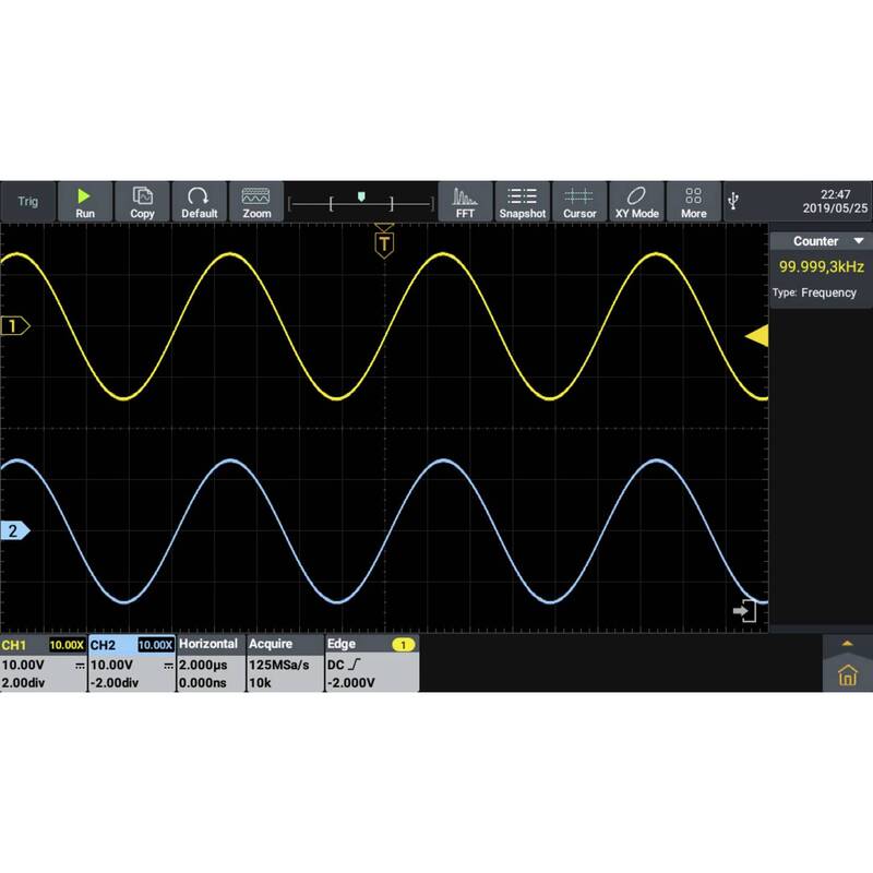 Voltcraft Digital-Oszilloskop DOV702 70 MHz 2-Kanal 1,25 GSa/s 50 Mpts 12 Bit - 4064161397115