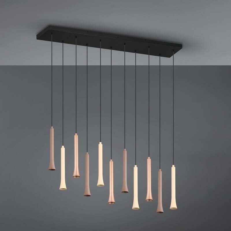 Trio Lighting Pendelleuchte Hängelampe LED Metall taupe coffee Leuchtmittel inkl - 4017807616705