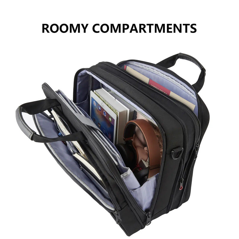 KROSER Notebook 17,3" Tasche Aktenkoffer Laptoptasche Laptop Schultergurt Canvas - 4064161491240