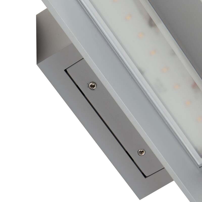Lucande LED-Außenwandleuchte Meja grau 27cm IP54 Aluminium 13W 1600lm - 4251911798449
