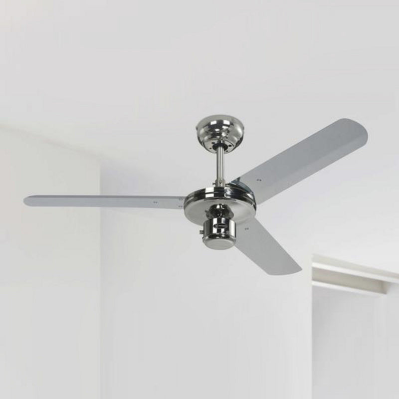 Westinghouse Deckenventilator Industrial leise 122cm chrom grau Metall bis 20m² - 4895105600080