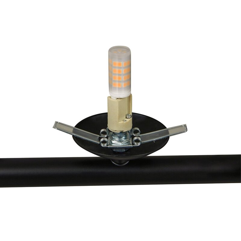 Lucande Hängeleuchte Isandro 7-flammig LED Pendelleuchte dimmbar schwarz matt - 4251911786422