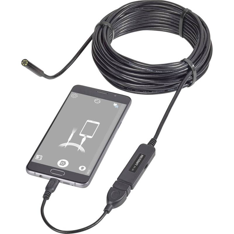 Voltcraft USB-Endoskop BS-26 8mm Ø 9,85m Kamera 1600x1200 Pixel IP67 wasserdicht - 4053199583232