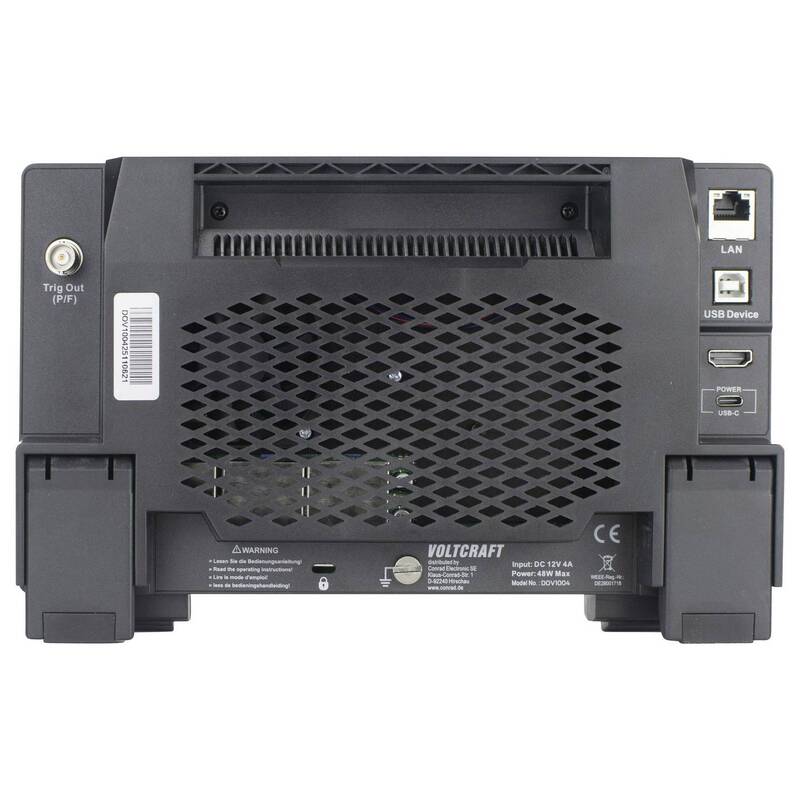 VOLTCRAFT DOV1004 Digital-Oszilloskop 100 MHz 1.25 GSa/s 4 Kanäle LCD-Touchsc... - 4064161397146