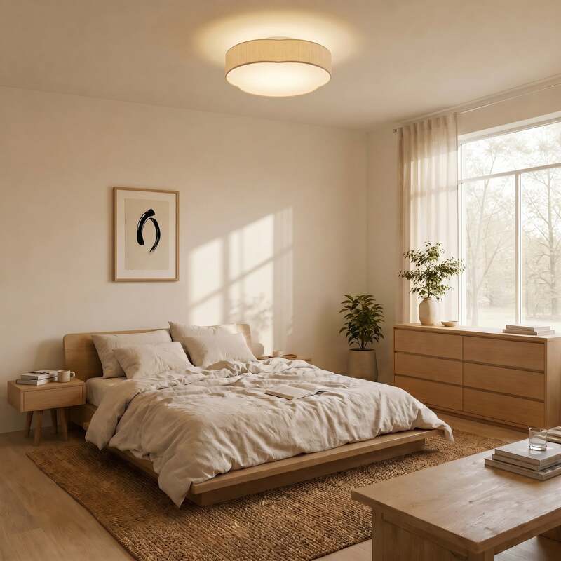 Lindby Deckenleuchte Winona LED Lampe dimmbar CCT creme 48x46cm IP20 2300lm - 4255830913976
