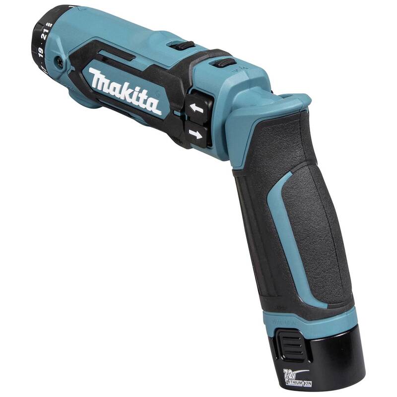Makita Akku-Knickschrauber DF012DSE 7.2V 1.5Ah Li-Ion 2-Gang inkl. 2 Akkus 530g - 88381838009