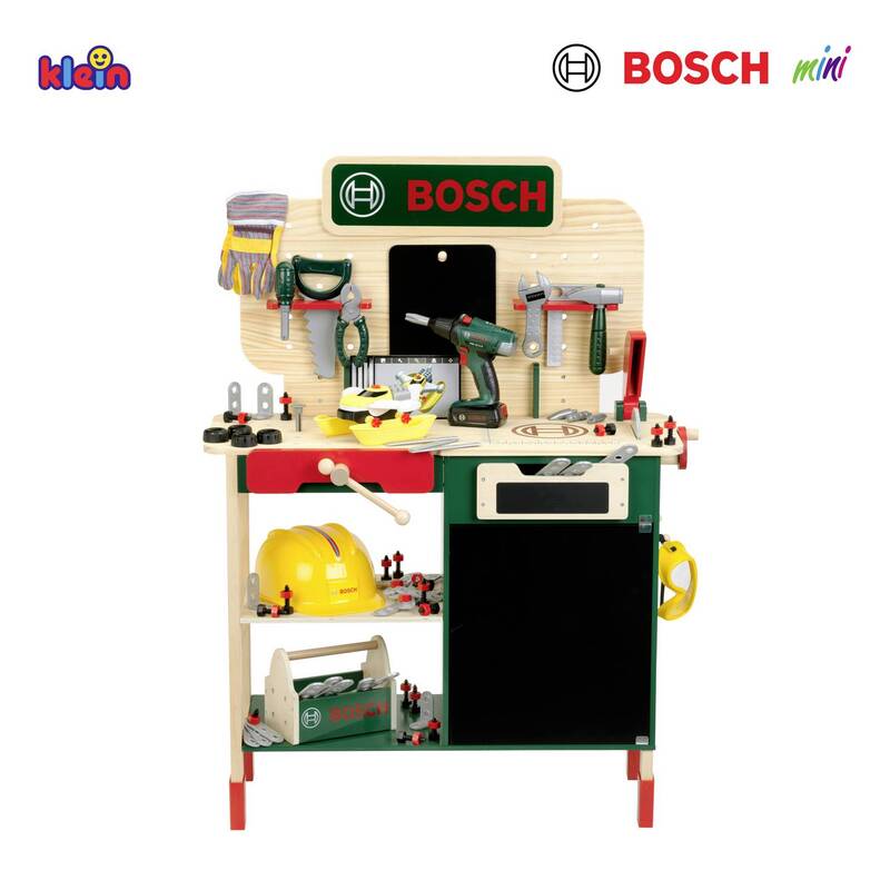 Theo Klein Werkbank Spieltisch Bosch Holzwerkbank Zubehör Werkstatt Spielzeug - 4009847087348