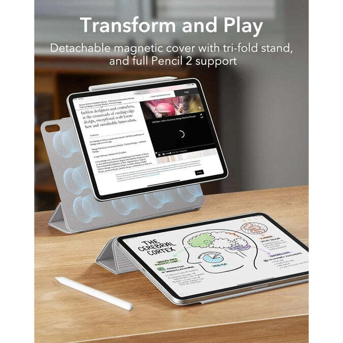 ESR Hülle Tasche Case iPad Air 11 2025 grau Schutzhülle Klapphülle Cover - 4894240182147