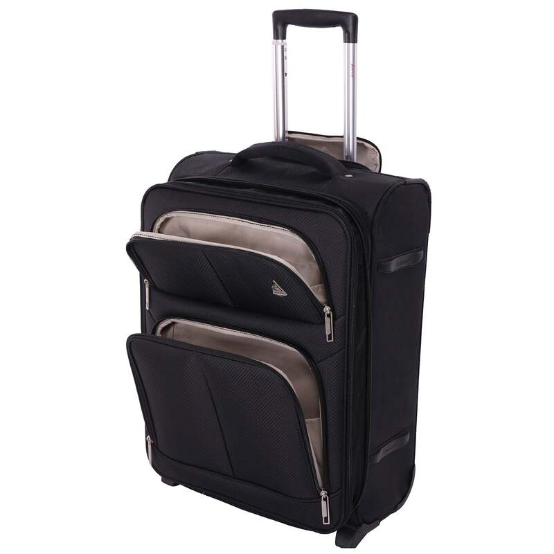 Aerolite Handgepäck Koffer 2 Rollen leicht 55x40x20cm für Ryanair Reisen - 5038230170144