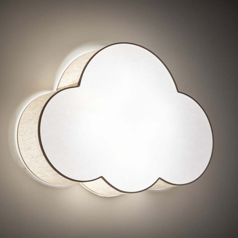 Deckenleuchte Lampe Wolke Cloud Textil beige 63 cm E27 - 5901780543365