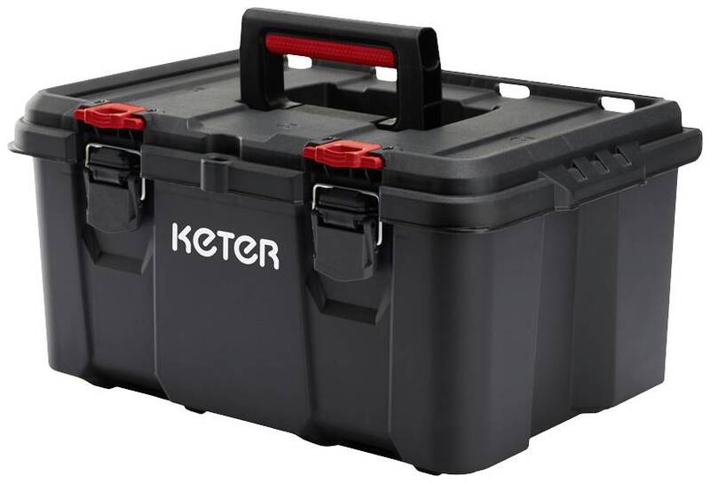 STACK N ROLL Werkzeugkasten unbestückt schwarz 150 l 35 kg Keter - 7290112634856