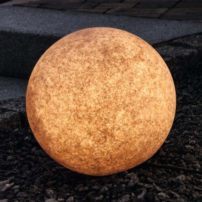 Heitronic Leuchtkugel Gartenleuchte Mundan LED Dekokugel terracotta Ø30cm IP44 - 4002940359534