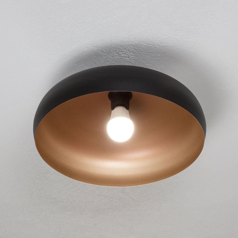 Zipcode Design Deckenleuchte 1 flammig Campbell Lampe Bündig Schwarz Metall - 9002759945473