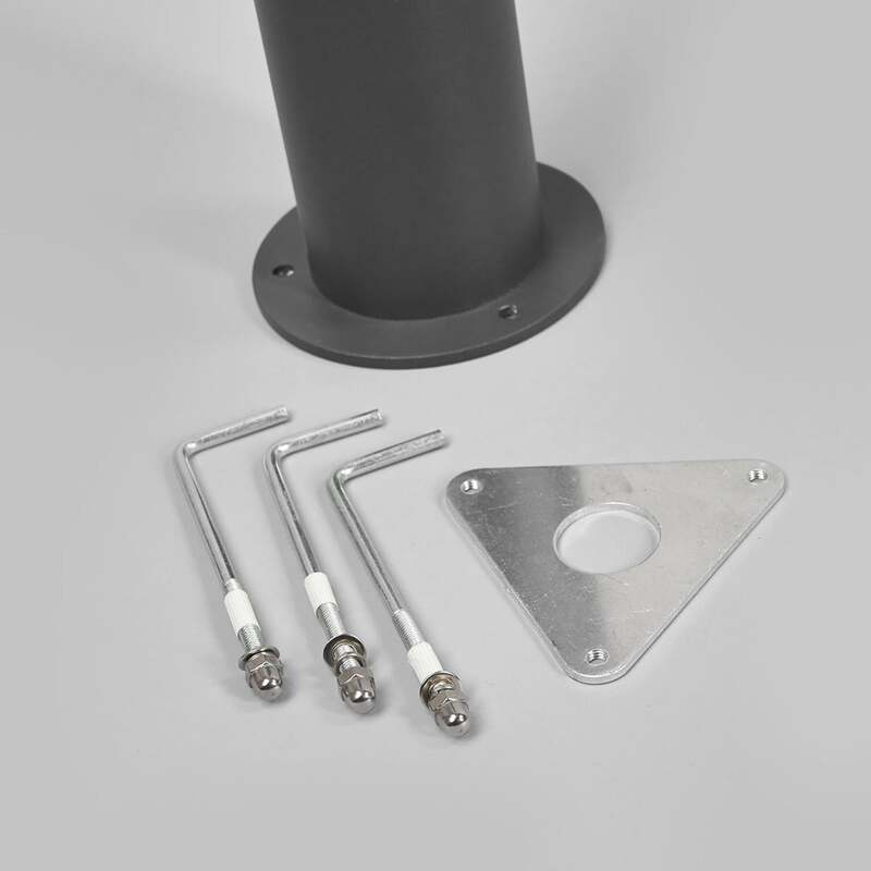 Lucande Außenleuchte Gartenleuchte Sidny LED Pollerleuchte anthrazit 220cm IP54 - 4251096547566